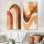 «Earthtone Arc Composition - Brown Abstract», ensemble de 2 grandes impressions murales en métal