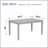 Elegant Wooden Rectangular Dining Table, Ideal For Small Spaces And 4-Person Gatherings, Gray Finish-147630249