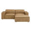 Causeuse modulaire en cuir avec repose-pieds 3 pièces Arielle-1129643321