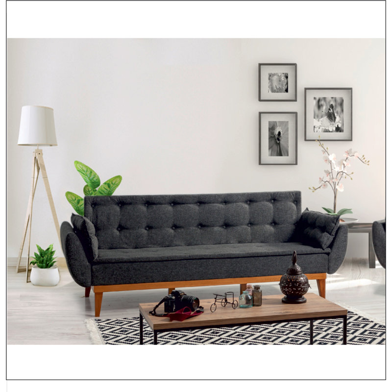 Canapé-lit 85,43 po, Anthracite