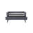 Twin Size Upholstered Daybed with Trundle,USB Port ,Side Pockets, Modern V-grained backrest Design,No Box Spring Needed, for Bedroom, Guest Room-1560433957