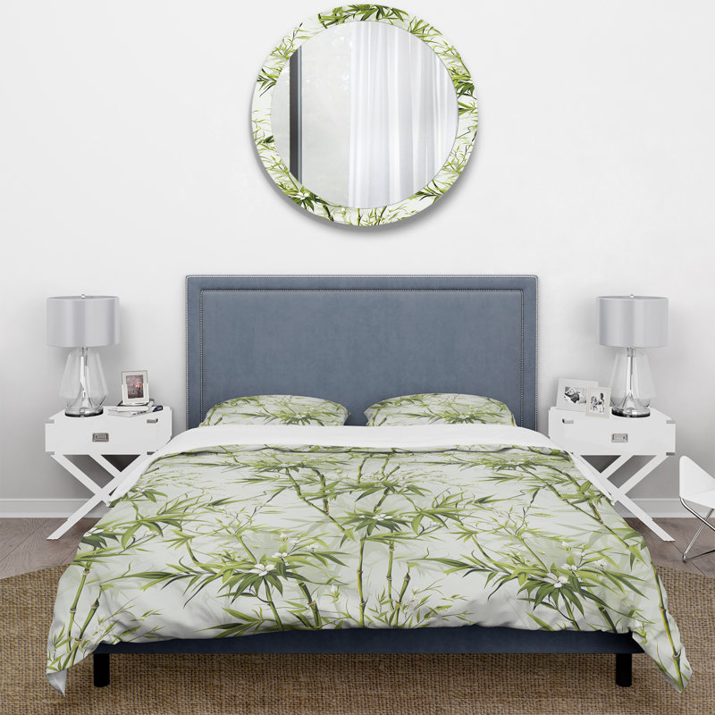 Ensemble de housse de couette oriental Stepfan Bamboo Zen Haven I - Microfibre polyester