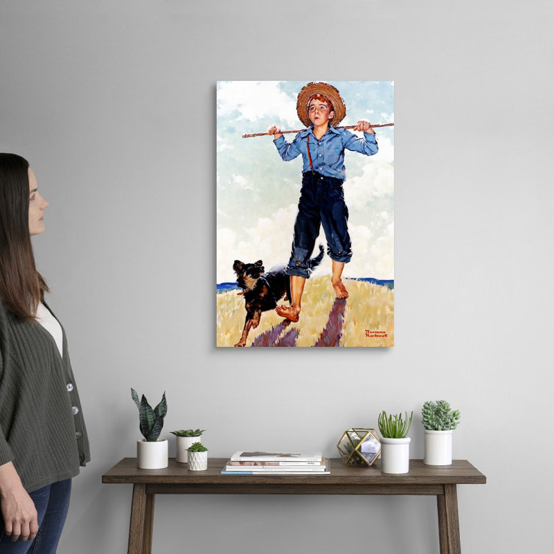 Art mural sur toile Norman Rockwell, H 30 po x l 20 po x P 1,25 po, Toile tendue