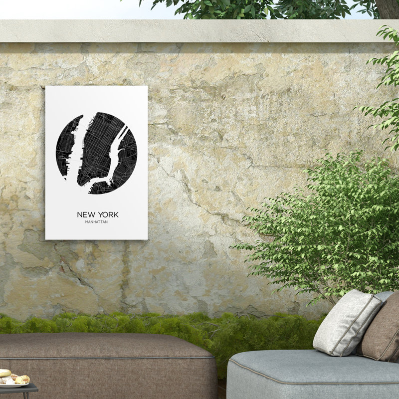 THE MIUUS STUDIO NY Manhattan Outdoor  Canvas, H 12 po x l 19 po