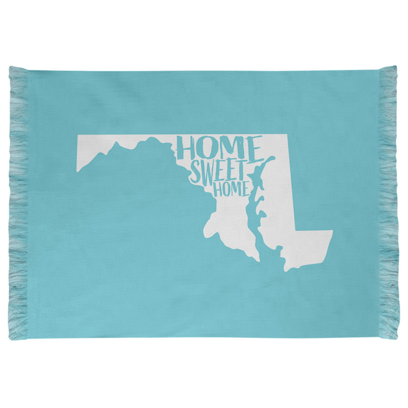 Tapis à la maison, bleu maryland
