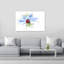 Serene Ladybug On Blue Flower Delicate Serene Vibrant Ladybug Flower Nature Wall Art Print by Jacky Parker - Print-1007612801