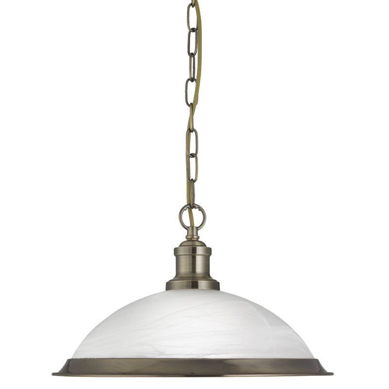 Abeer 1 - Light Dome Pendant, Antique Brass