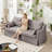 81'' Country-Style Upholstered Slipcover Standard Sofa-328504045