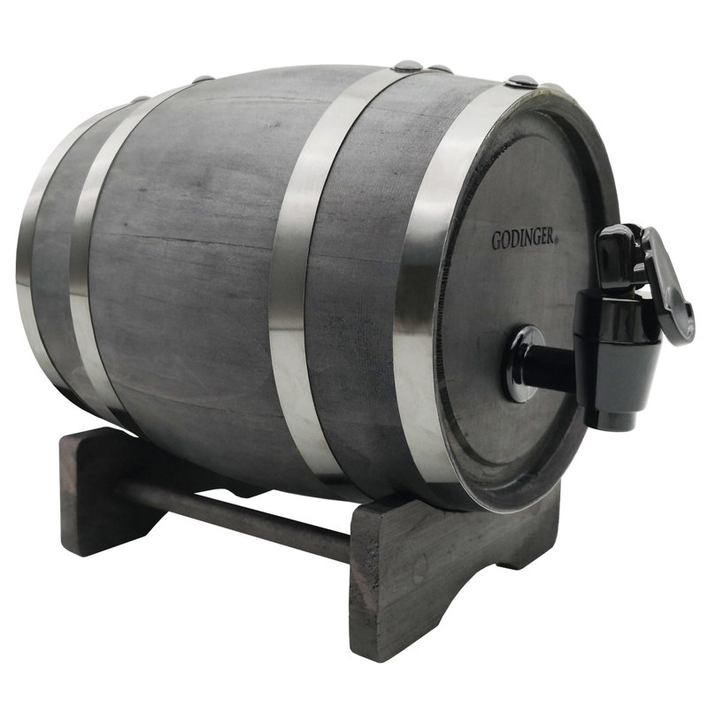 Distributeur de boissons Whiskey Barrel 34 oz, Noyers