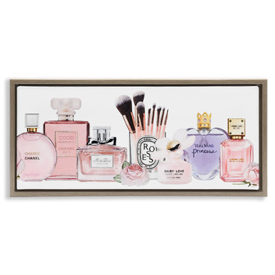 Fashion Fragrance Glam Accessories  Floater Canvas Wall Art by Amanda Greenwood