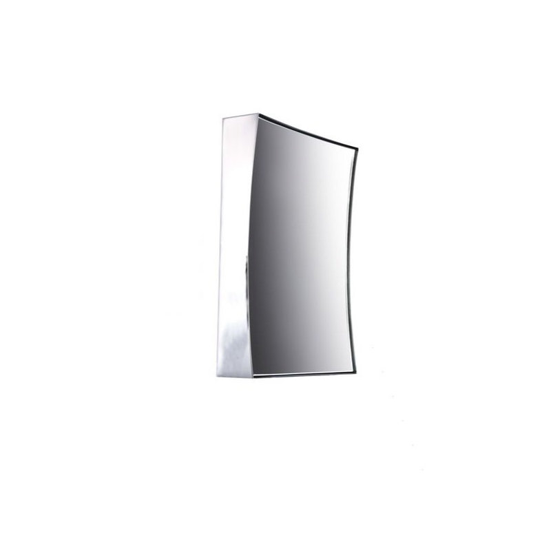 Miroir mural double et moderne, Chrome