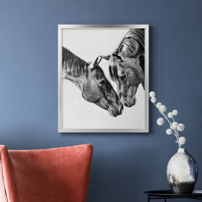 Toile encadrée de qualité supérieure Equine Portrait VI - prête à être accrochée