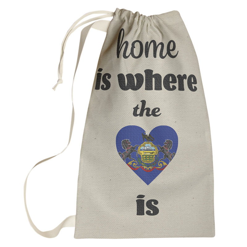Sac à lessive Heart, Petit (H 64 po x l 20 po x 1,5 po), Pennsylvanie