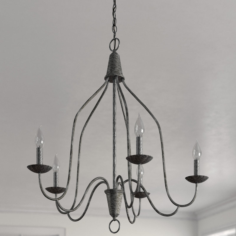 Lustre 5 lumières façon bougie Crudden