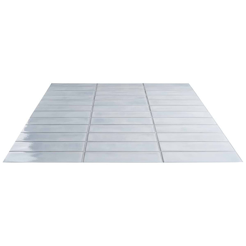 Stacy Garcia ArtBlock 4x16 Glossy Porcelain Tile, Azure Light Blue
