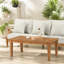 Table basse en bois de teck Clairmont