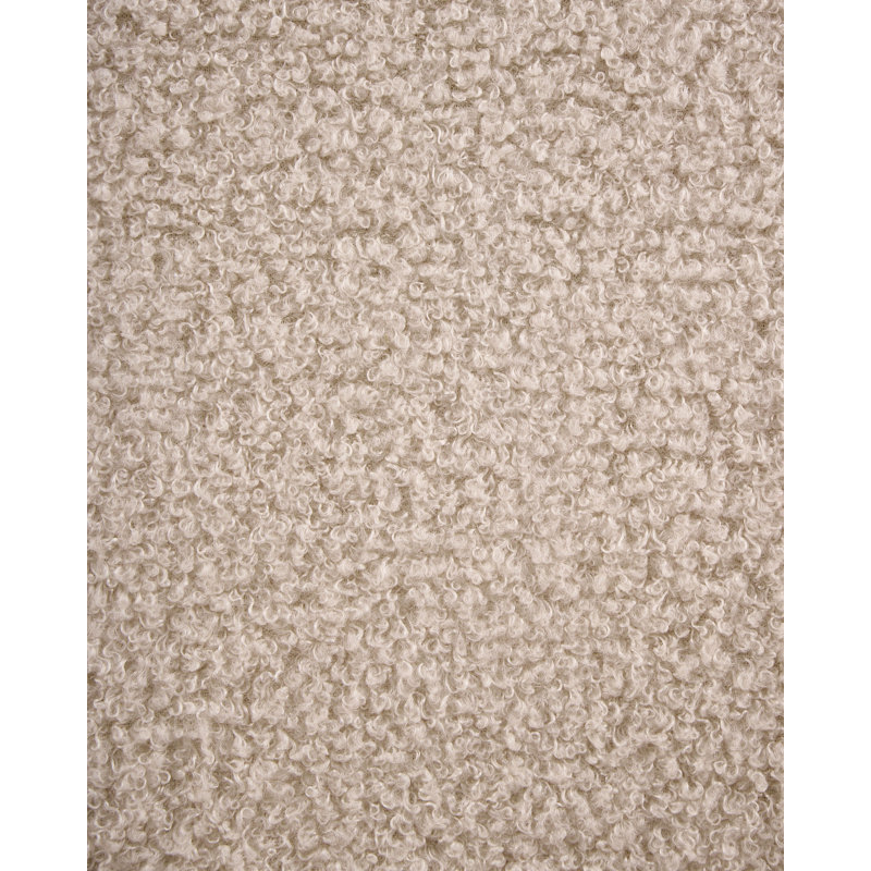 46cm H Boucle Upholstered Upholstered Back Armchair in Beige