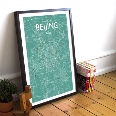 Beijing City Map - No Frame Print