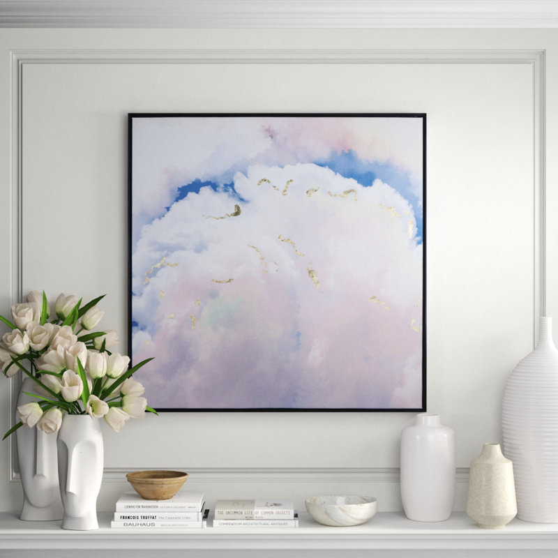 Clouds Gold Leaf Print