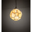 Luminaire suspendu sphère bronze à 1 lumière Sasaki