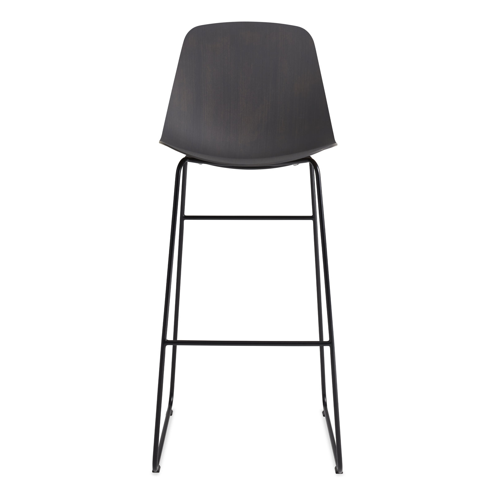 Clean Cut Stool with Sled Leg, Bar Stool (31” Seat Height), Oblivion