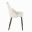Chaise en bois de noyer foncé et similicuir - ensemble de 2