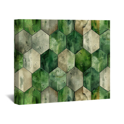 " Hexagon Tiles " on Canvas