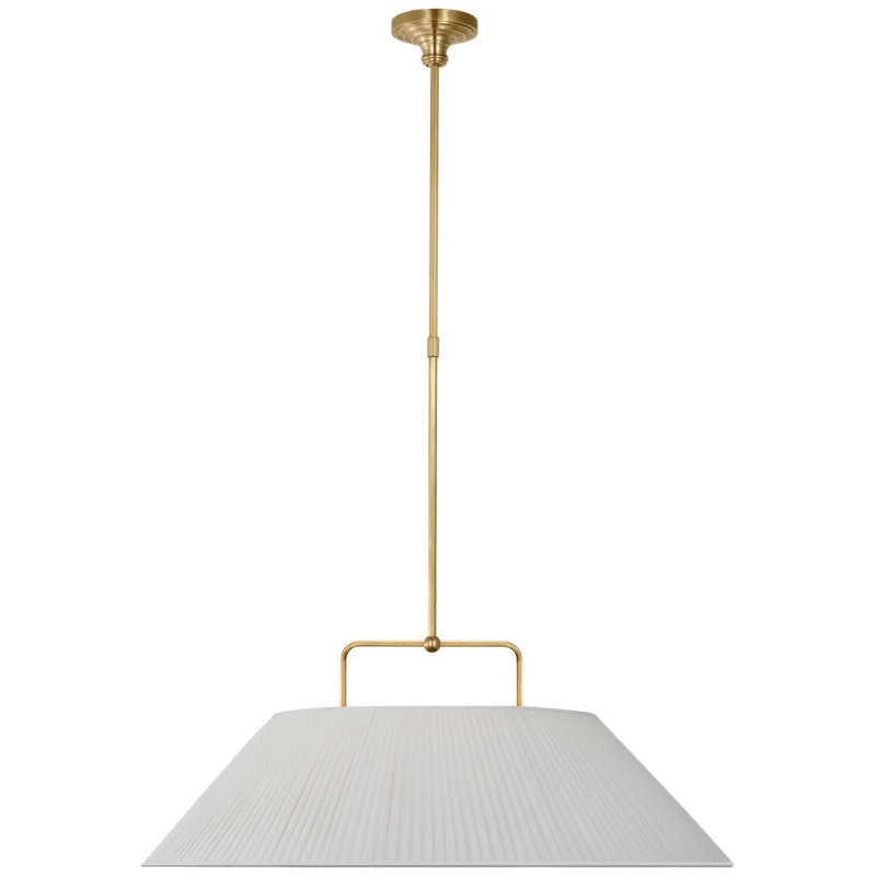 Serrato 1 - Light LED Pendant by Amber Lewis, Hand-Rubbed Antique Brass