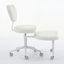Chaise plus, pieds croisés avec roulettes, chaise, support lombaire de tabouret réglable, version améliorée, assise confortable toute la journée convenant à la maison et au bureau-917953239-917953238