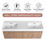 Meuble-lavabo double avec plateau Makensley 59,44