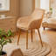 Ensemble de chaises de salle à manger 2 pièces en velours - Chaises rembourrées modernes avec pieds en métal doré pour la salle à manger, la cuisine et le meuble-lavabo
