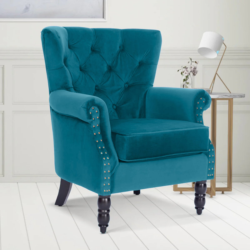 Harmonsburg Wingback Chair, Teal