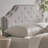Queen & Full Sized Headboard In Grey - Modern Style With Button Tufting And Enticing Nailhead Accents Fabric Covered Assembly Required Enchanting