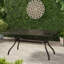 Table de terrasse rectangulaire en fonte d'aluminium