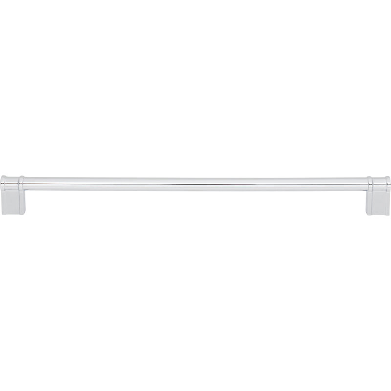 Newburn 12" Center To Center Bar Pull, 12", Polished Chrome