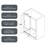 54" Wx 76"H Frameless Single Sliding Shower Door
