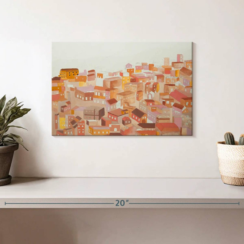 Moroccan Town, 8" H x 12" W