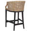 Tabouret de comptoir en bois massif Carneshia