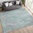 Machine Washable Indoor/Outdoor Jozwiak ACN2382 Circles Rug-240149816