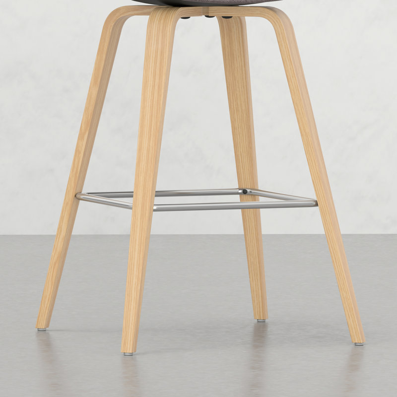 Ensemble de 2 tabourets - Dossier bas rétro, siège confortable, élégant pour le revêtement de la maison, repose-pieds, ajout élégant