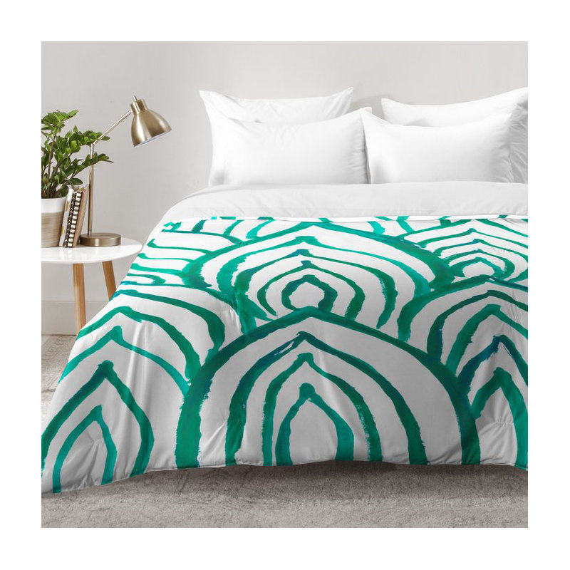 Ensemble d'édredon Emerald Coast, Édredon pour lit simple TG + 1 taie décorative