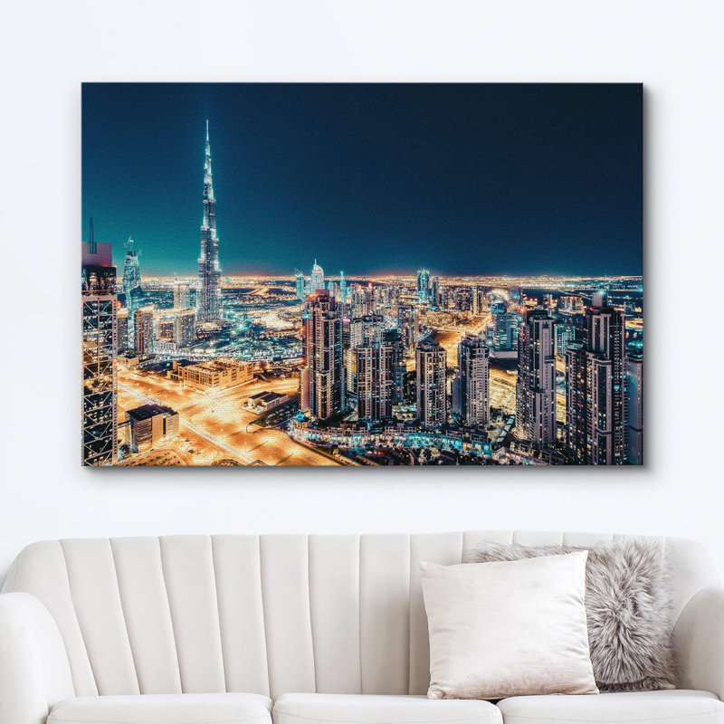 Architecture Building " Dubai Business Bay & Burj Khalifa Architecture Cityscape Photography Rustic Scenic Modern "