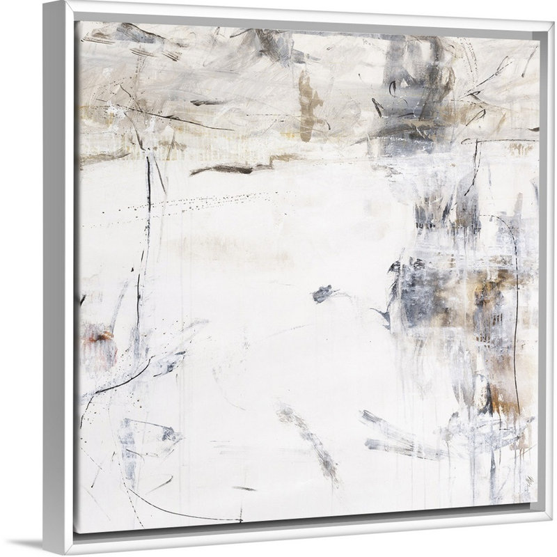 " Way Life Is I ", White Floater Framed, 14" H x 14" W x 1.75" D