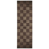 Hand-Knotted High-Quality Black Runner