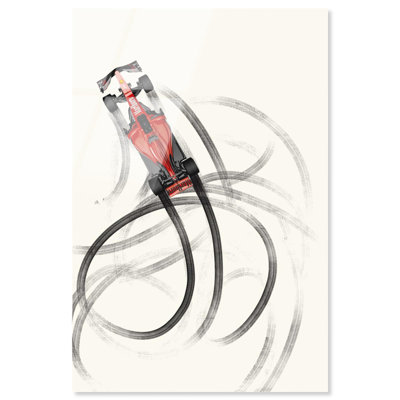 Drifting Away Acrylic Print Formula 1 Posters by Notoriart, Ready to Hang, 30 x 45