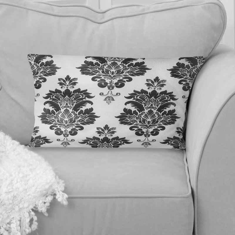 Damask Elegance II - Glam Lumbar Pillow
