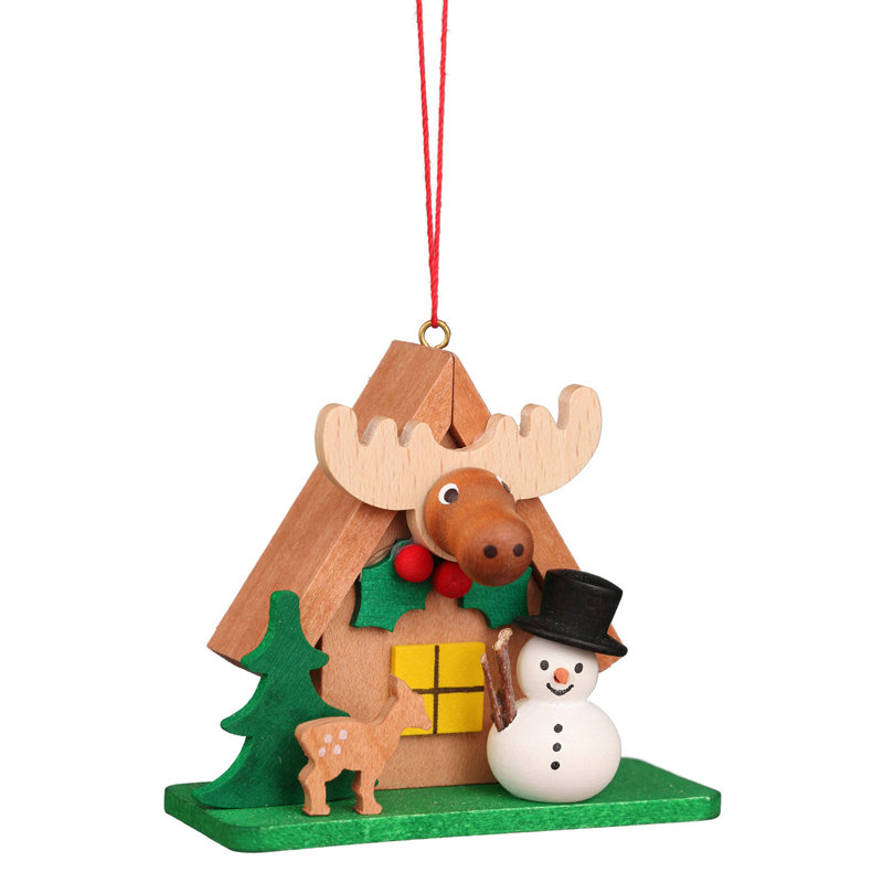 Ulbricht minuscule bonhomme de neige avec ornement figurine suspendu elk