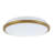 Brook 11-in Brushed Gold dimmable LED Flush Mount-124959426-124959427