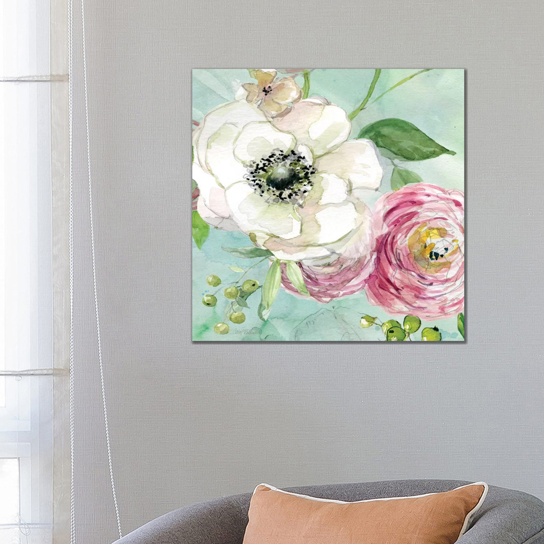 Asbury Garden Bloom III by Carol Robinson - Painting Print on Canvas
