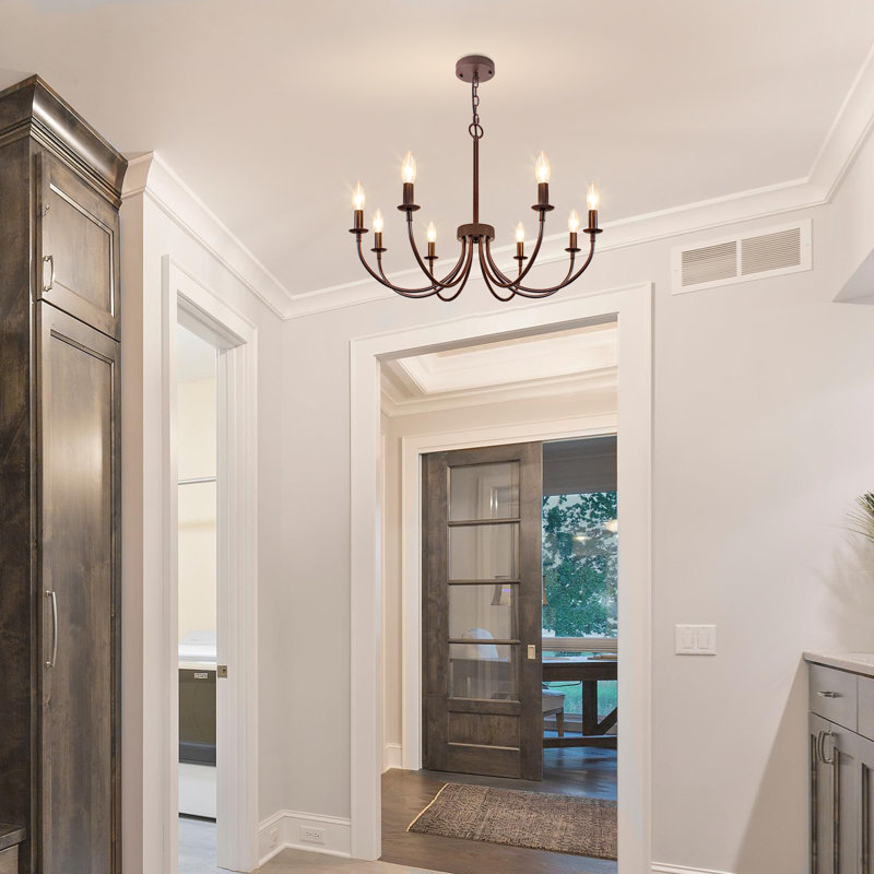 Krustina 8 - Light Dimmable Chandelier, Oil Rubbed Bronze